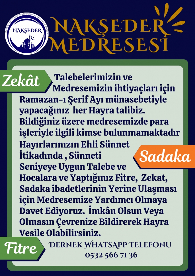 Fitre zekât sadaka fidye